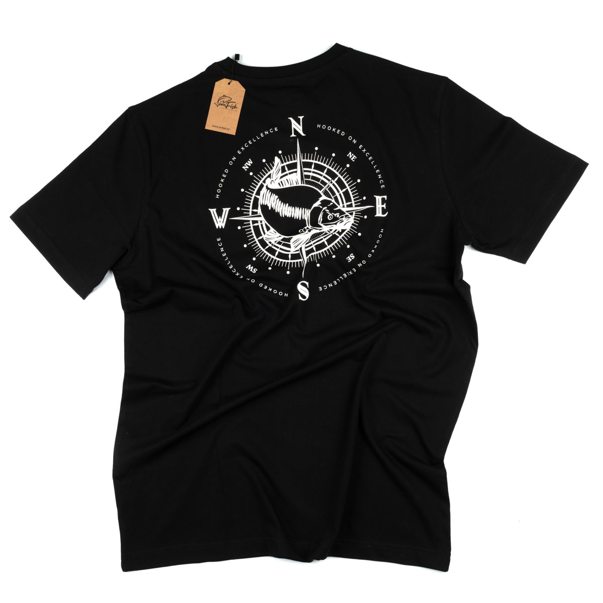 crna_zadnja_strana_zguzvana imFish Compass T-shirt Black - Image 1